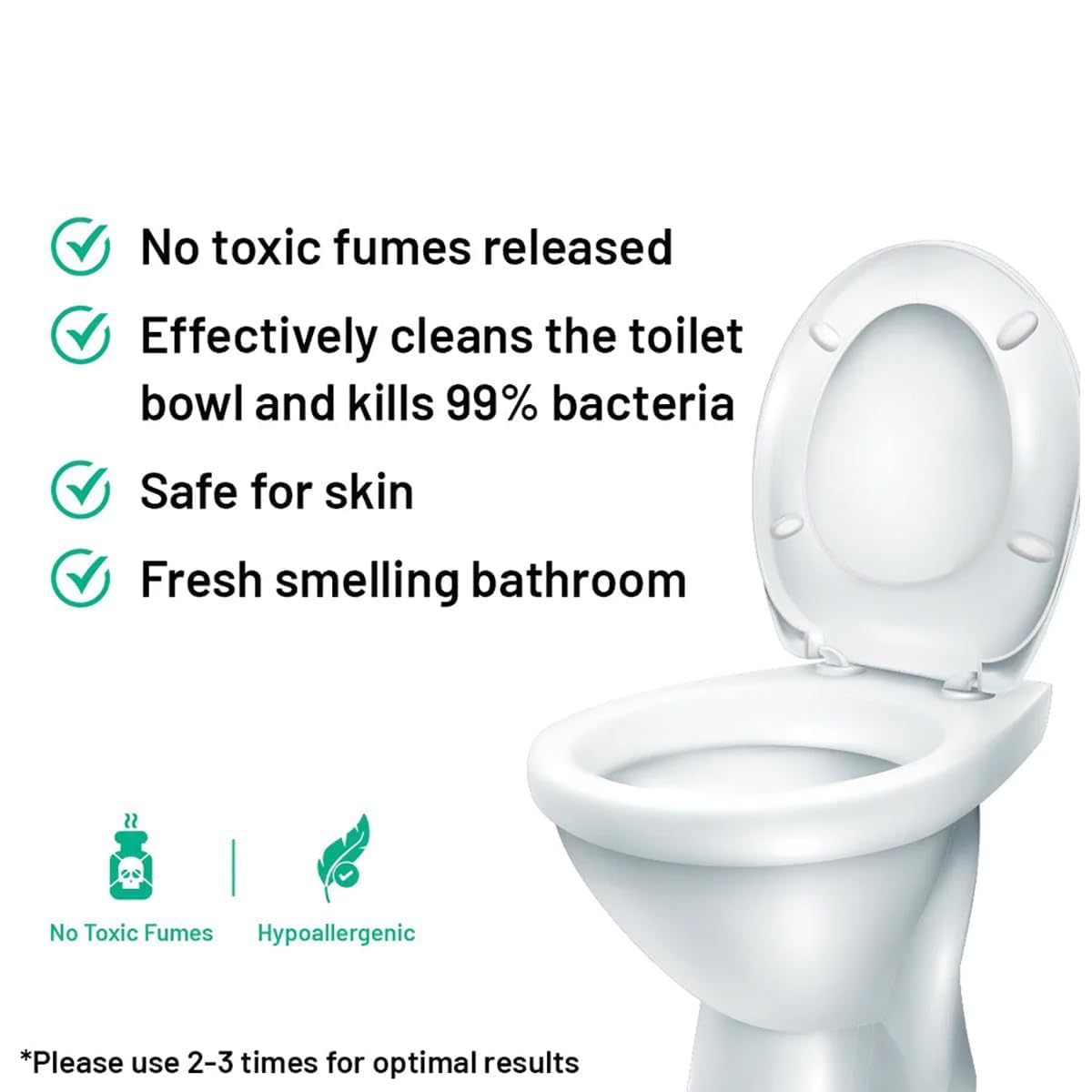 OxyPure Toilet Cleaning Agent 250 gm (Pack of 2) - Money Back Guarantee