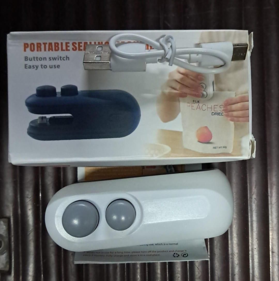 Compact USB Sealer & Cutter for Kitchen, Travel & Daily Use